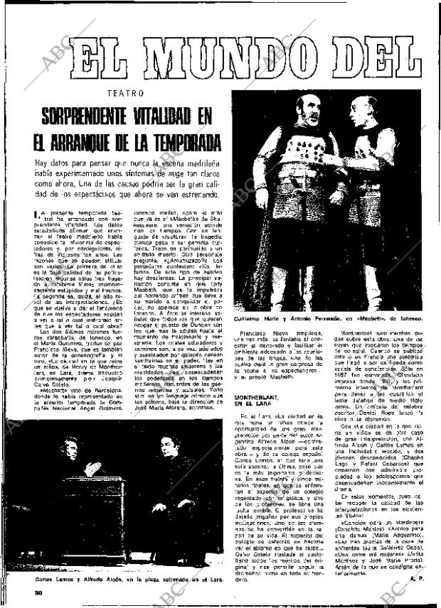 BLANCO Y NEGRO MADRID 20-10-1973 página 80