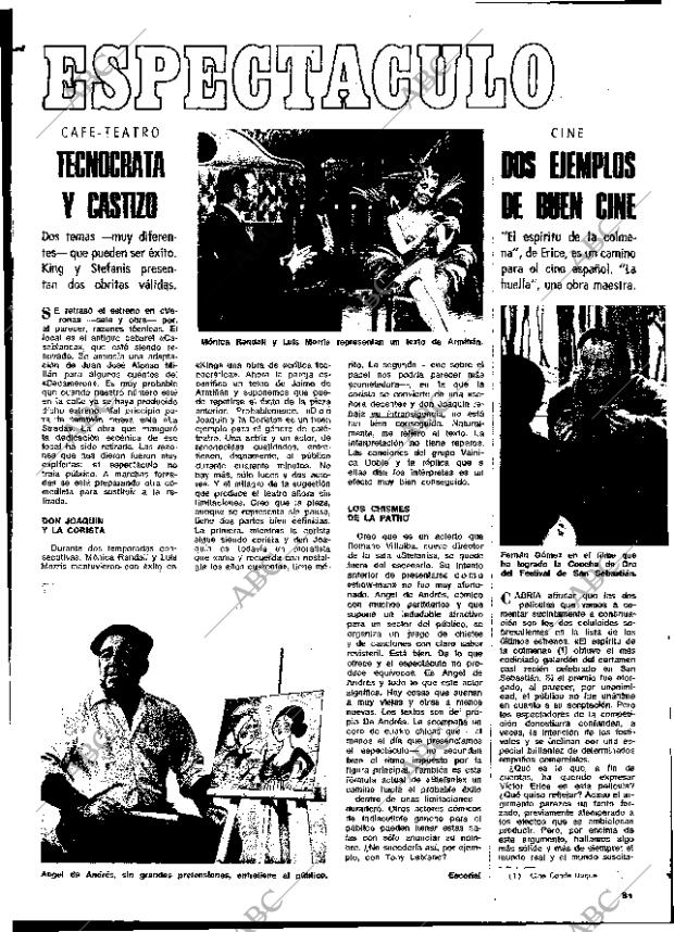 BLANCO Y NEGRO MADRID 20-10-1973 página 81