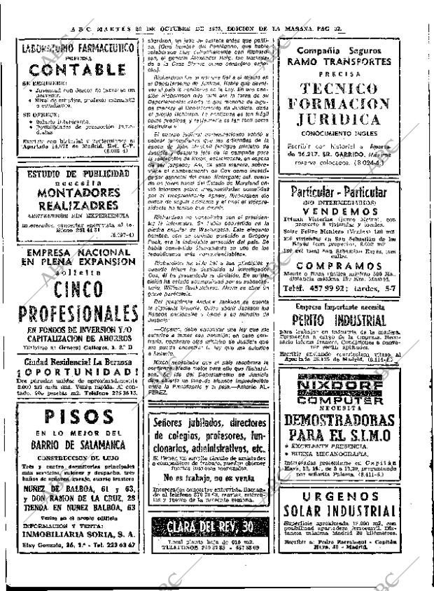 ABC MADRID 23-10-1973 página 32