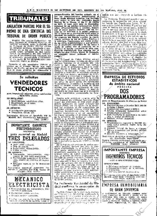 ABC MADRID 23-10-1973 página 44