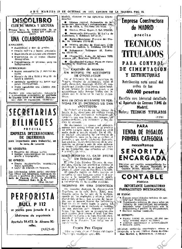 ABC MADRID 23-10-1973 página 52