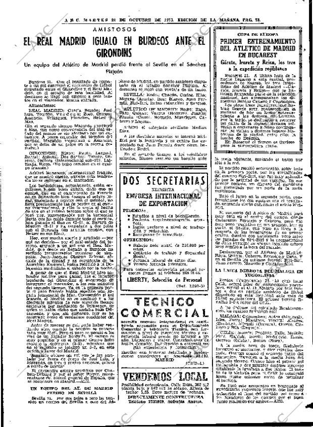 ABC MADRID 23-10-1973 página 73