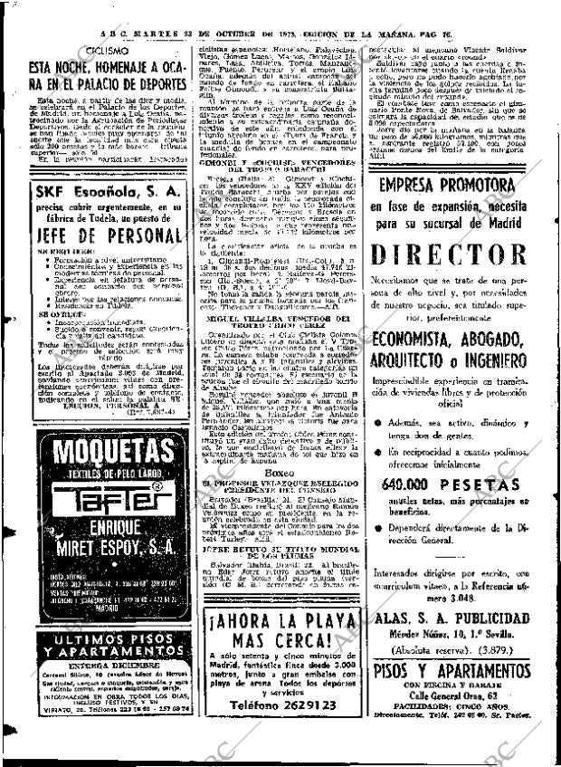 ABC MADRID 23-10-1973 página 76