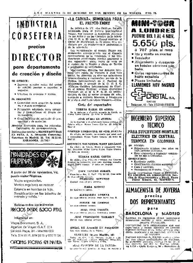 ABC MADRID 23-10-1973 página 93