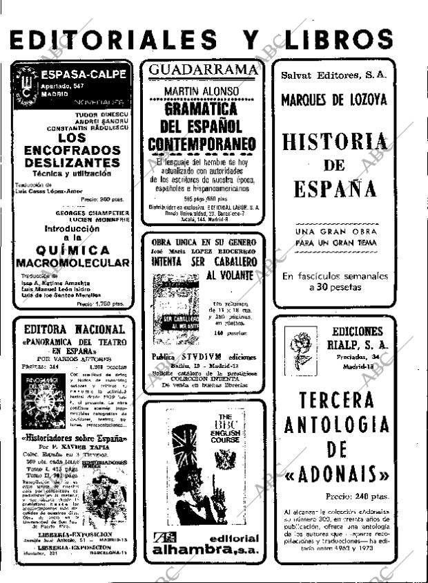 ABC MADRID 25-10-1973 página 126