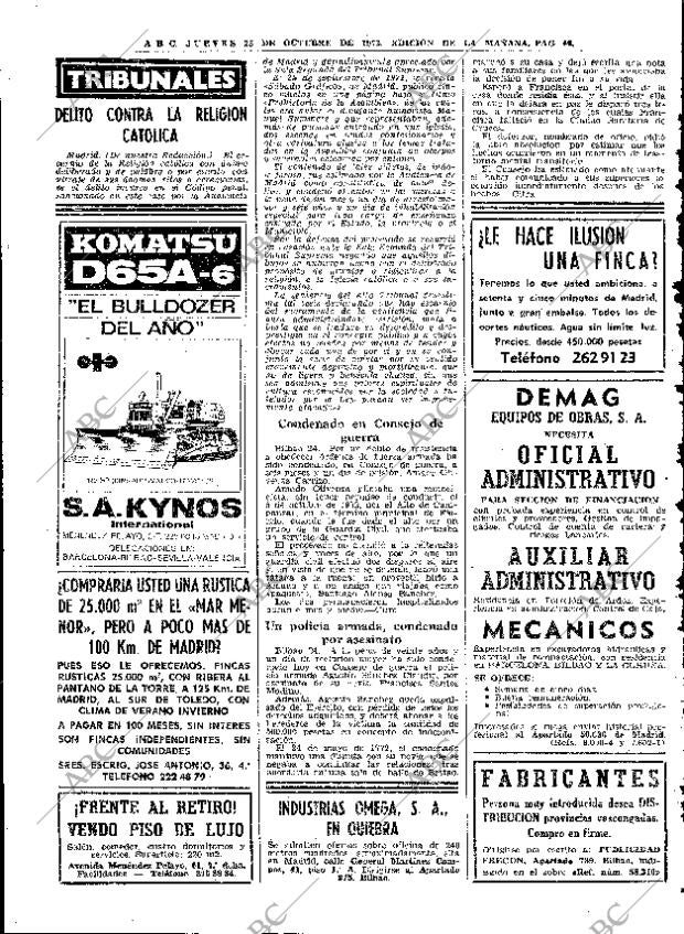 ABC MADRID 25-10-1973 página 40