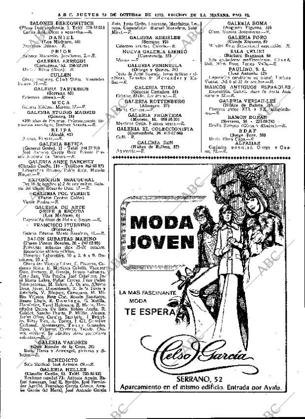 ABC MADRID 25-10-1973 página 61