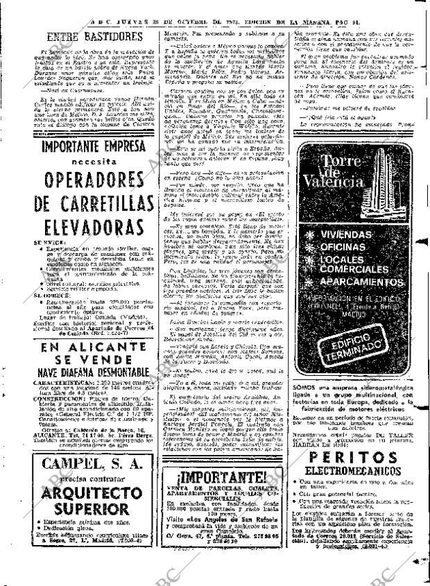 ABC MADRID 25-10-1973 página 91