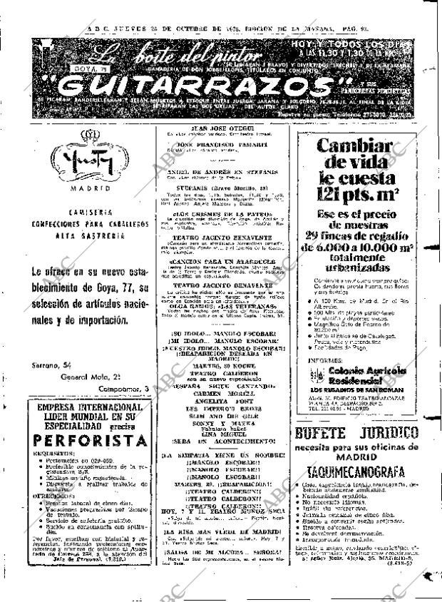 ABC MADRID 25-10-1973 página 93