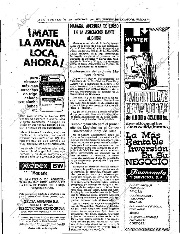 ABC SEVILLA 25-10-1973 página 58