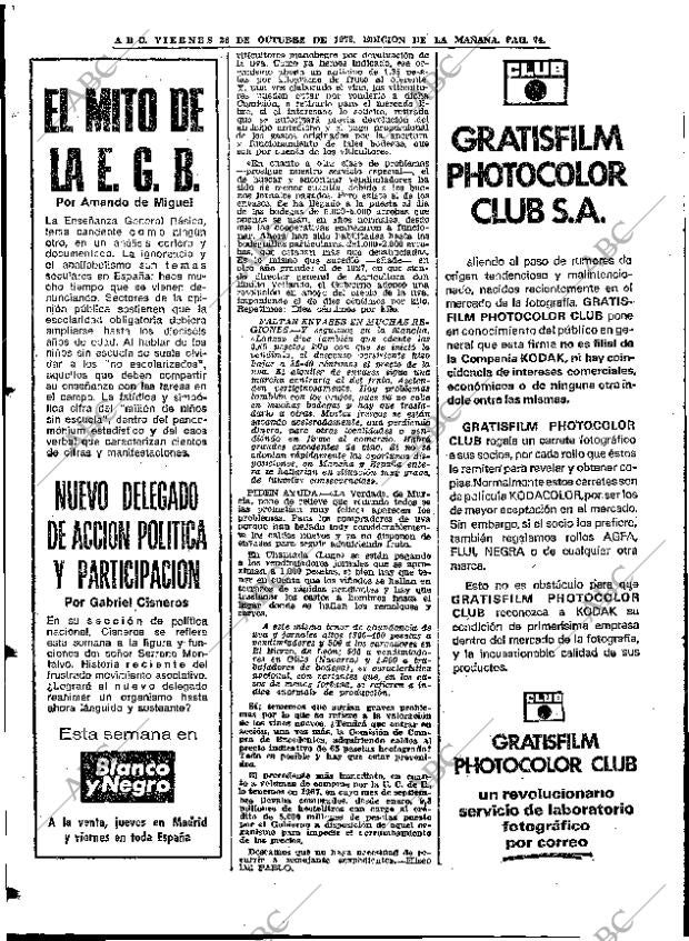 ABC MADRID 26-10-1973 página 72