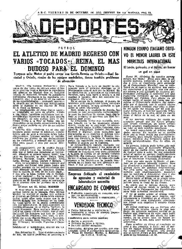 ABC MADRID 26-10-1973 página 73