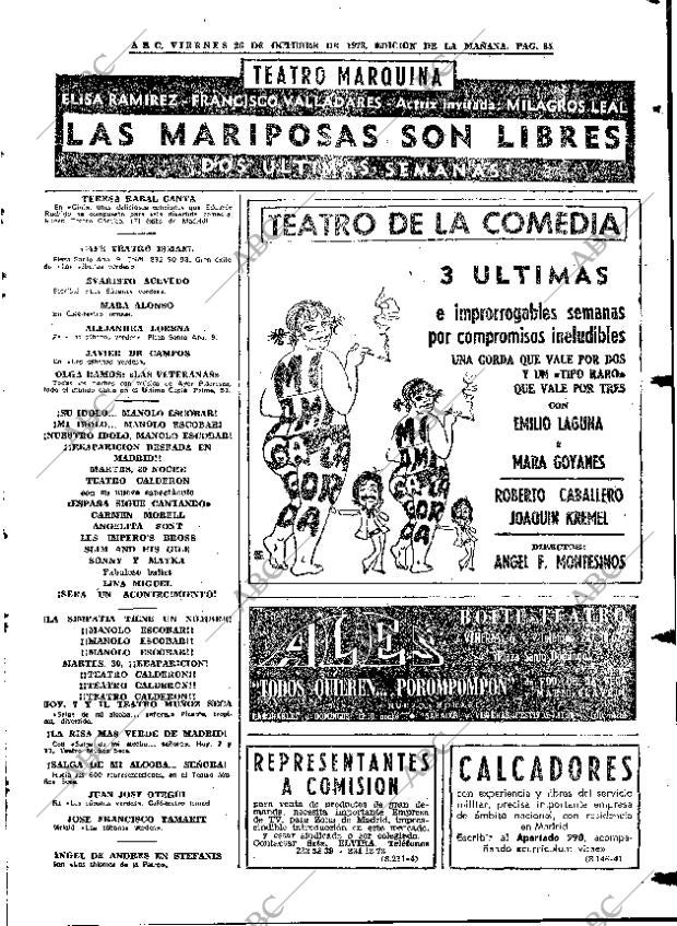 ABC MADRID 26-10-1973 página 83