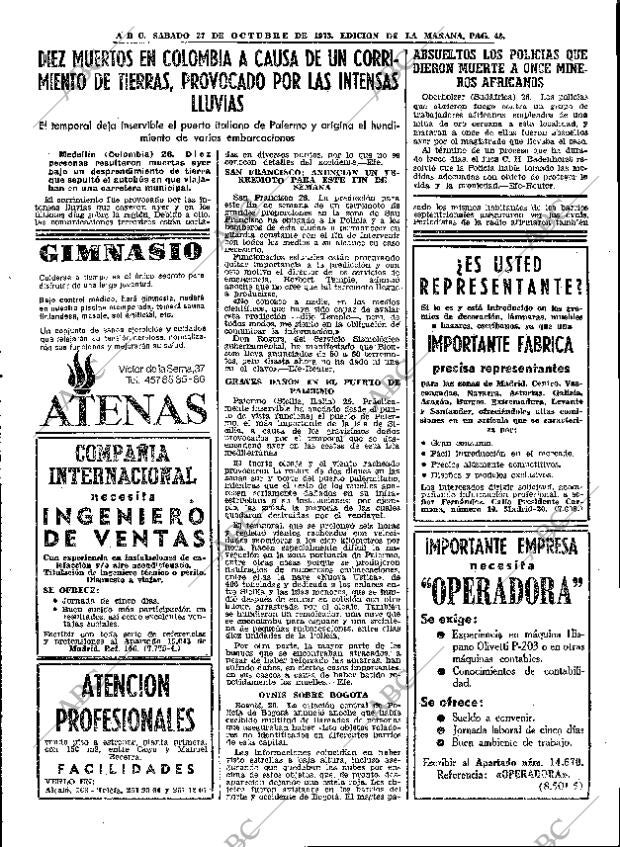 ABC MADRID 27-10-1973 página 41