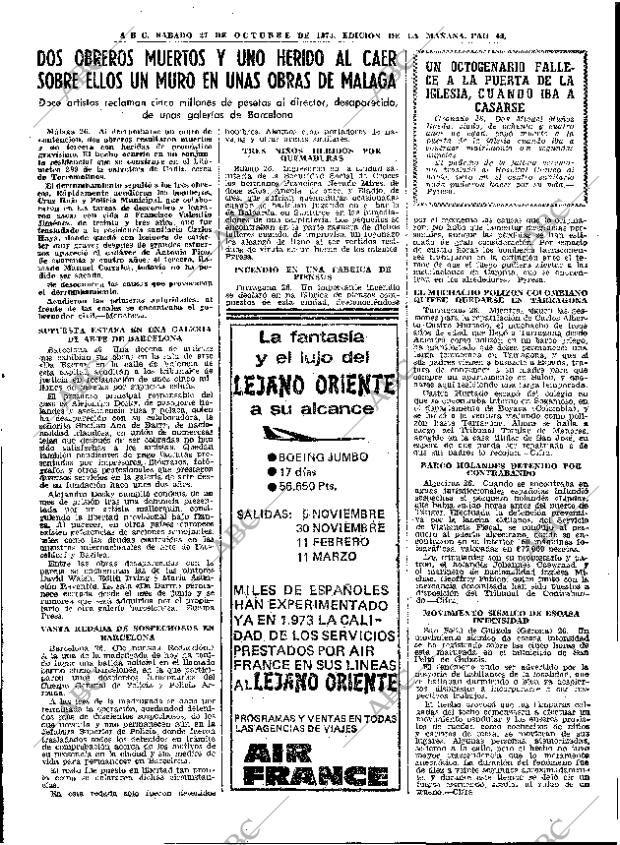 ABC MADRID 27-10-1973 página 43