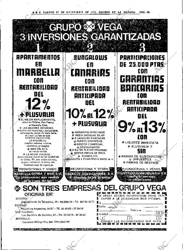 ABC MADRID 27-10-1973 página 66