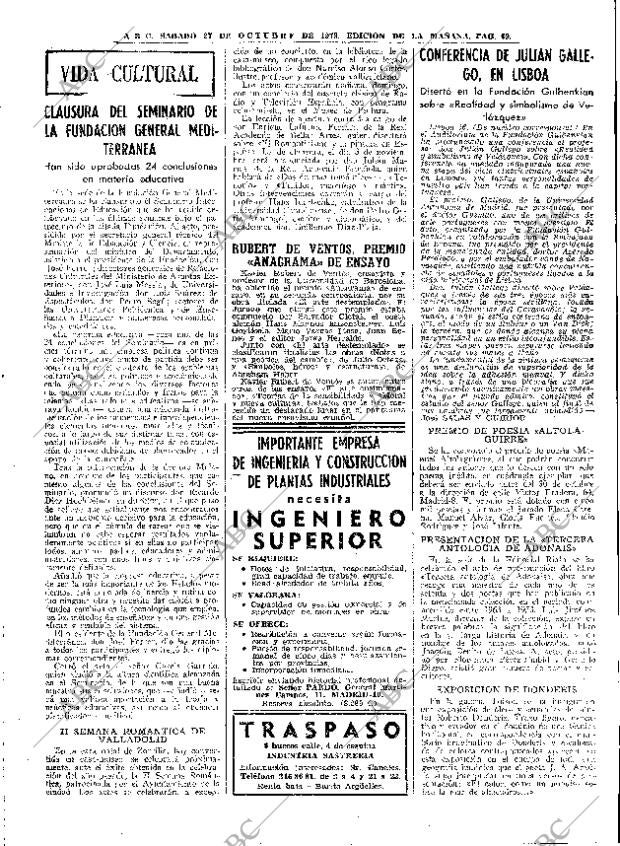 ABC MADRID 27-10-1973 página 67