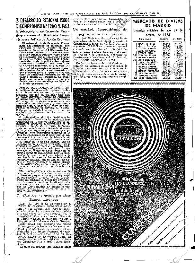 ABC MADRID 27-10-1973 página 73