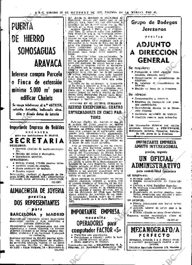 ABC MADRID 27-10-1973 página 80