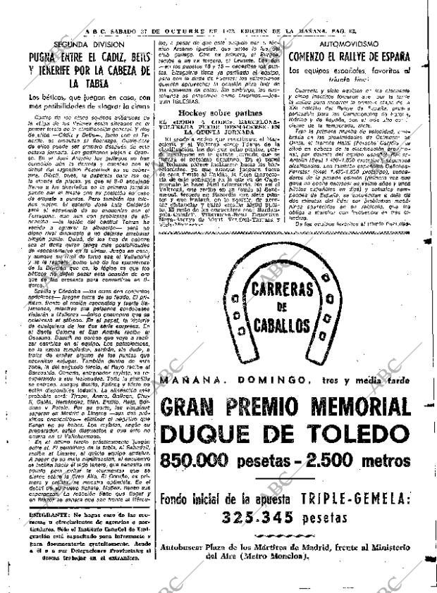 ABC MADRID 27-10-1973 página 81
