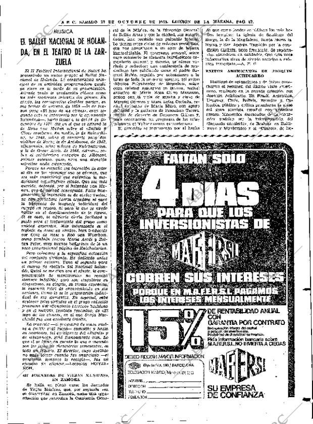 ABC MADRID 27-10-1973 página 85