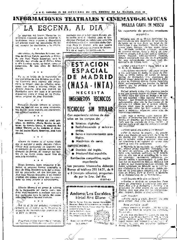 ABC MADRID 27-10-1973 página 87