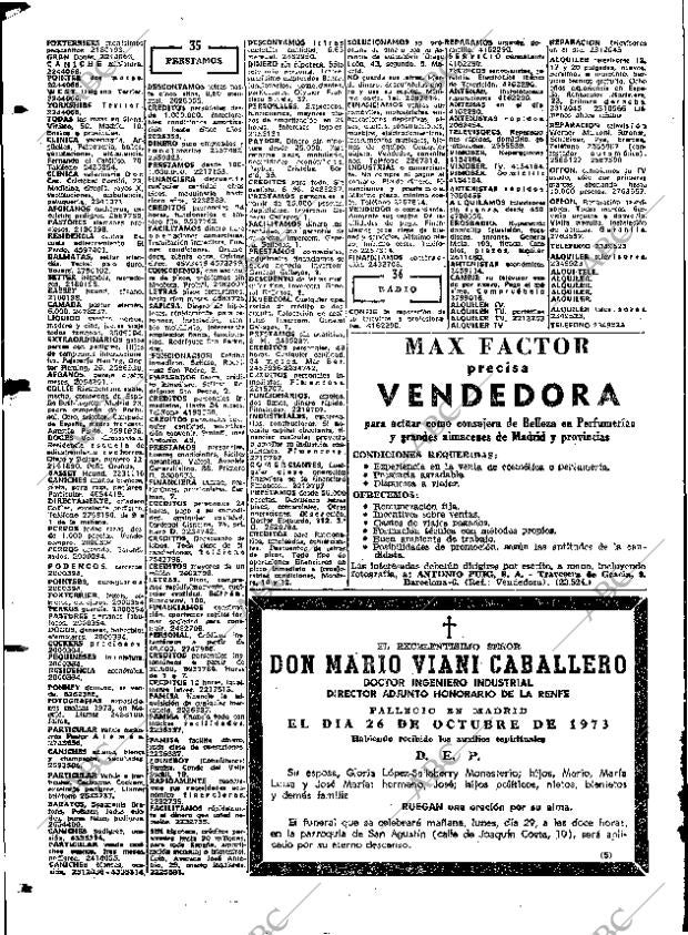 ABC MADRID 28-10-1973 página 108