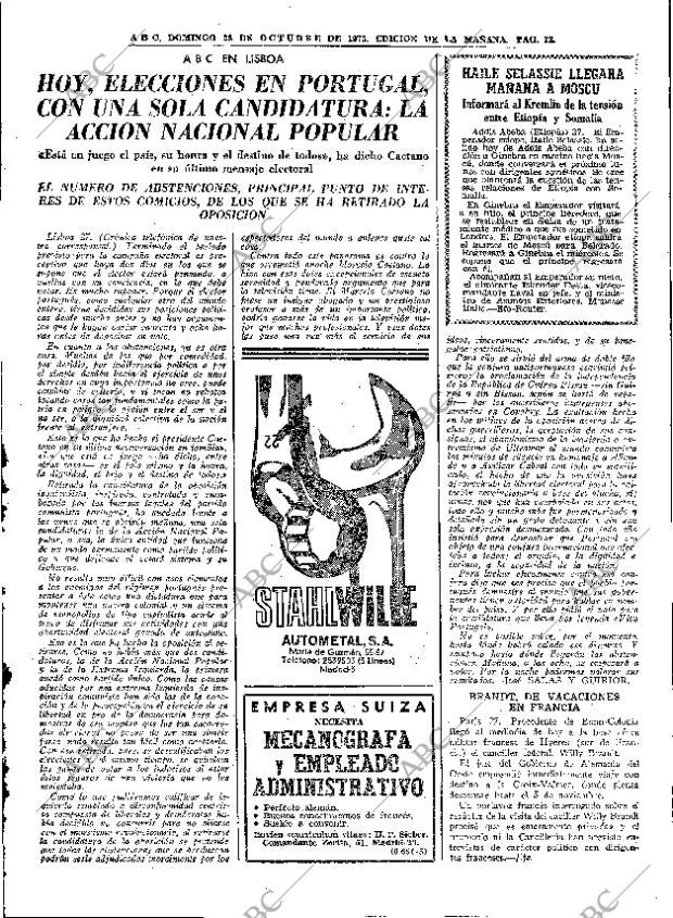 ABC MADRID 28-10-1973 página 23