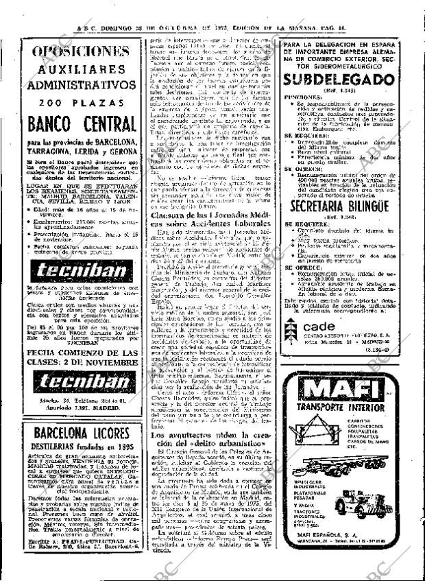 ABC MADRID 28-10-1973 página 44