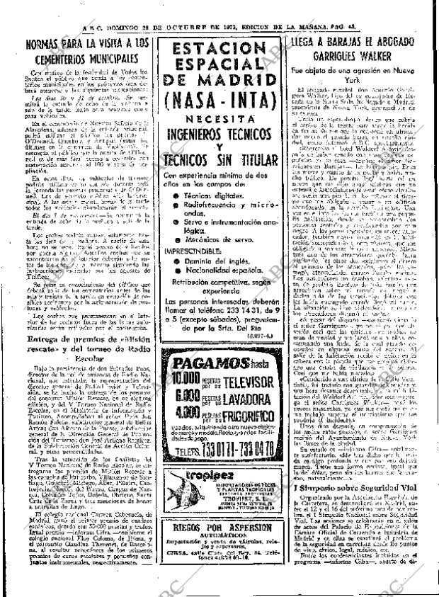 ABC MADRID 28-10-1973 página 45