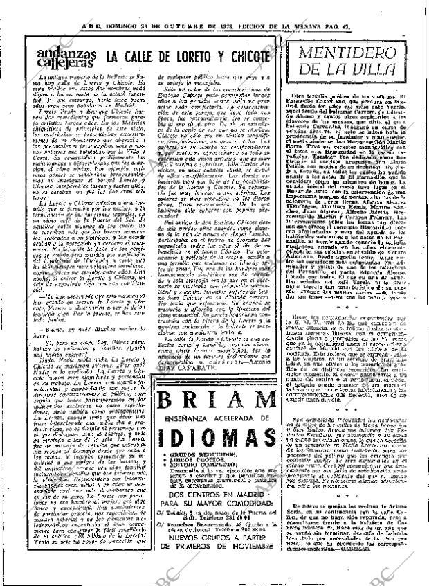 ABC MADRID 28-10-1973 página 47