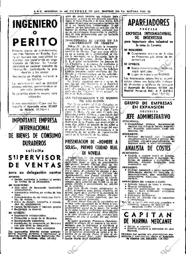 ABC MADRID 28-10-1973 página 52