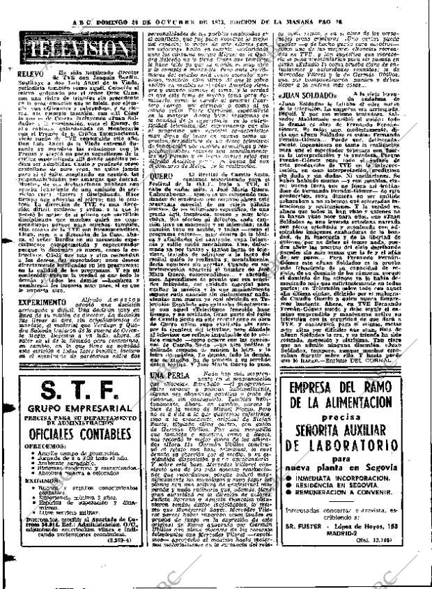 ABC MADRID 28-10-1973 página 76