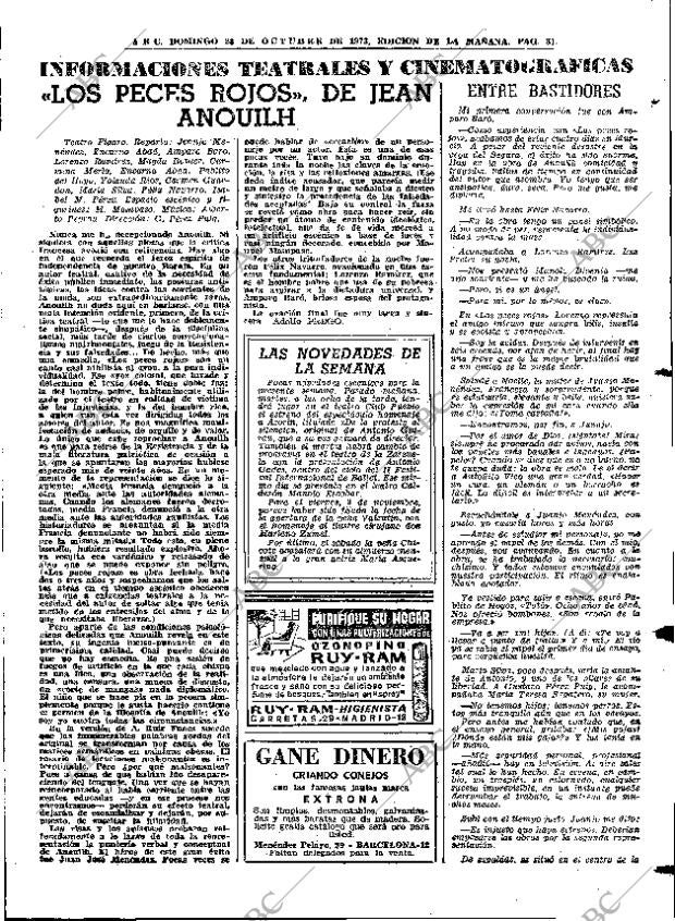 ABC MADRID 28-10-1973 página 81