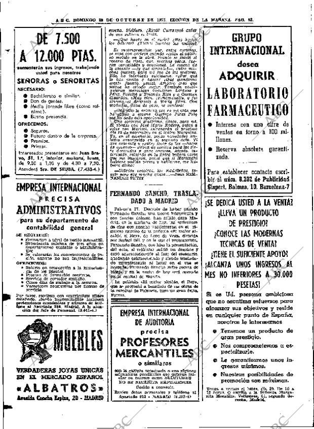 ABC MADRID 28-10-1973 página 82