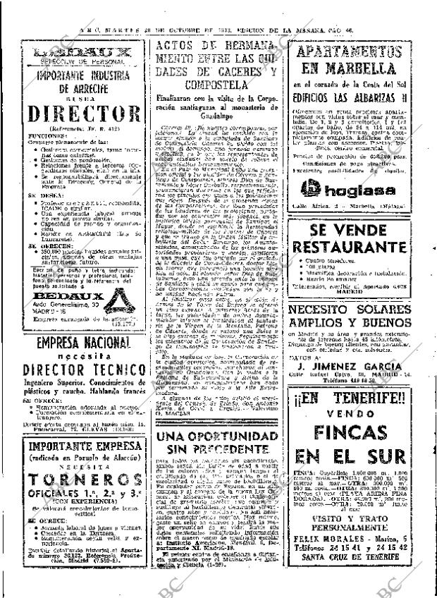 ABC MADRID 30-10-1973 página 46