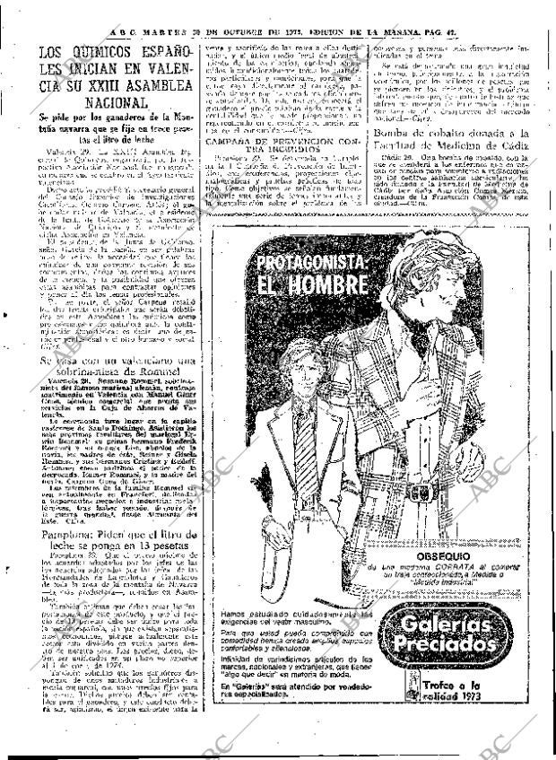 ABC MADRID 30-10-1973 página 47