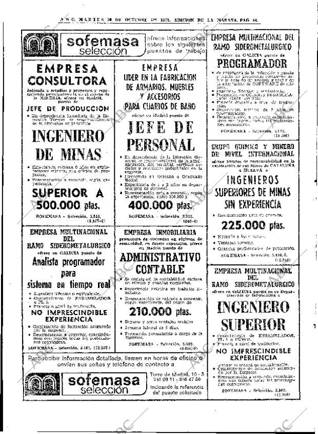 ABC MADRID 30-10-1973 página 48
