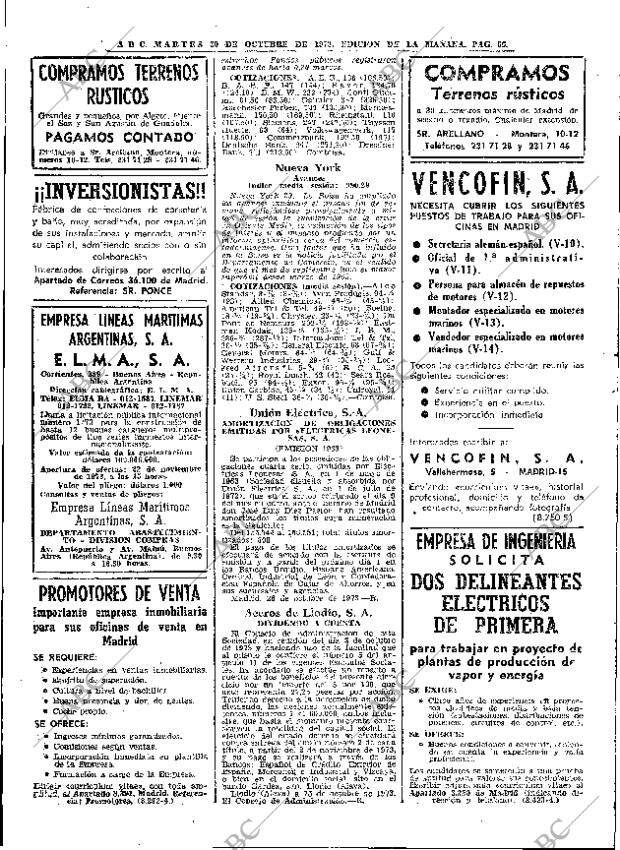 ABC MADRID 30-10-1973 página 66