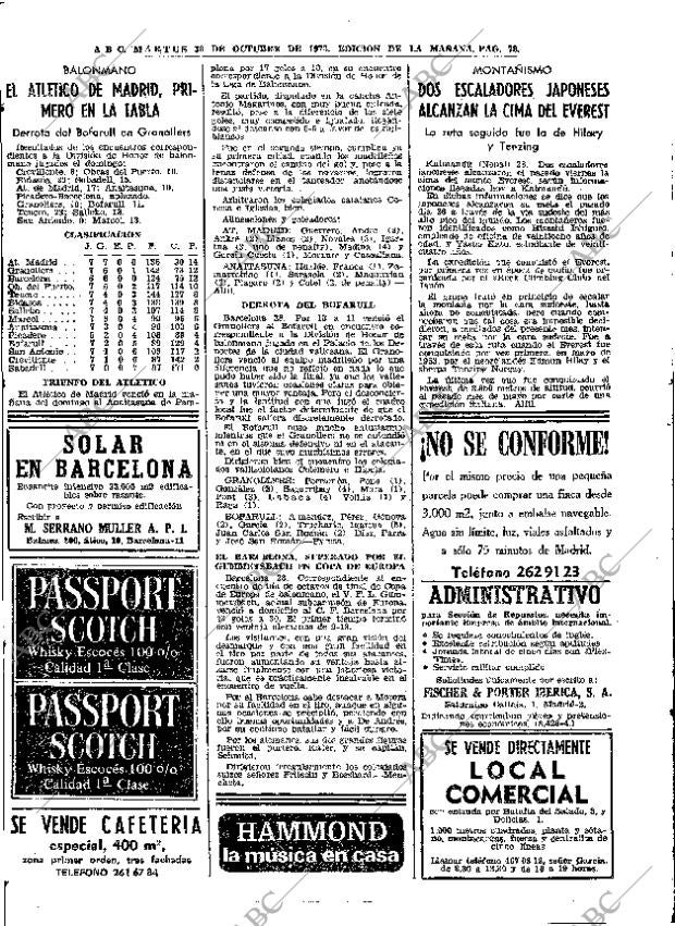 ABC MADRID 30-10-1973 página 78