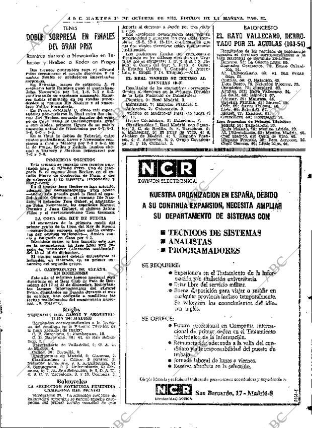 ABC MADRID 30-10-1973 página 83