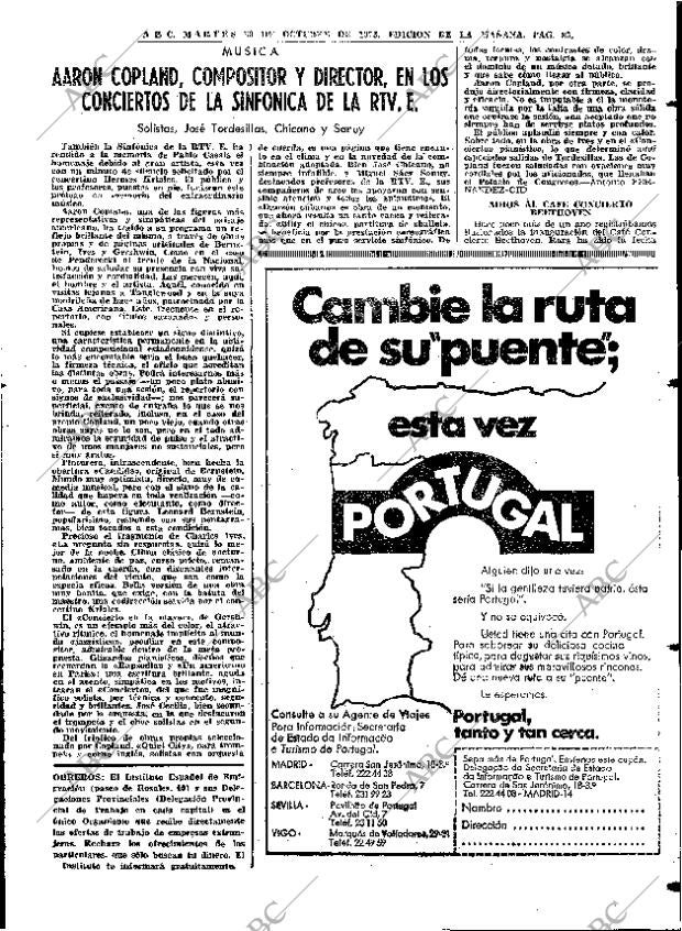 ABC MADRID 30-10-1973 página 85