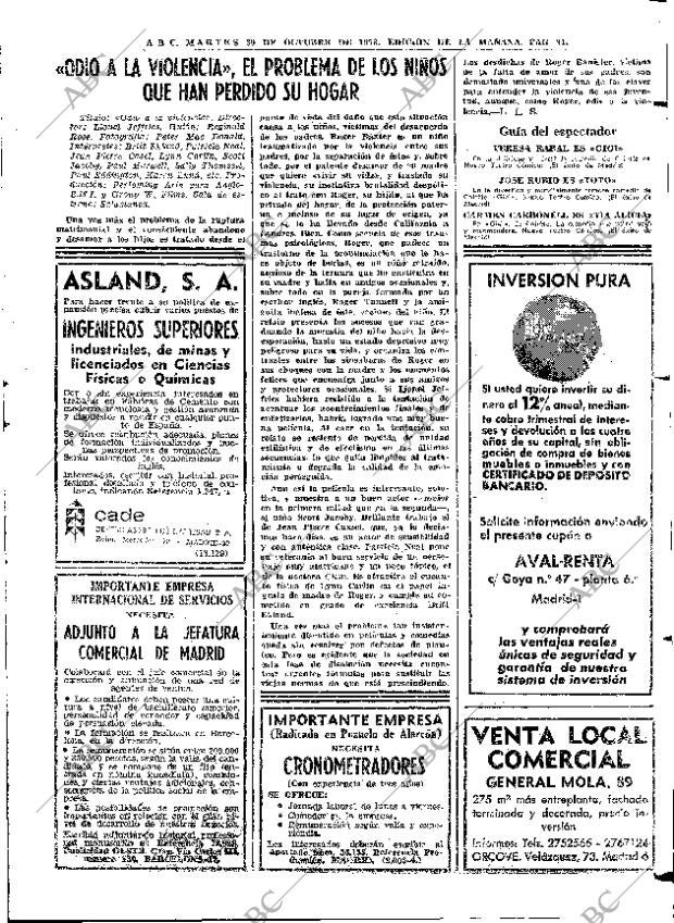 ABC MADRID 30-10-1973 página 91
