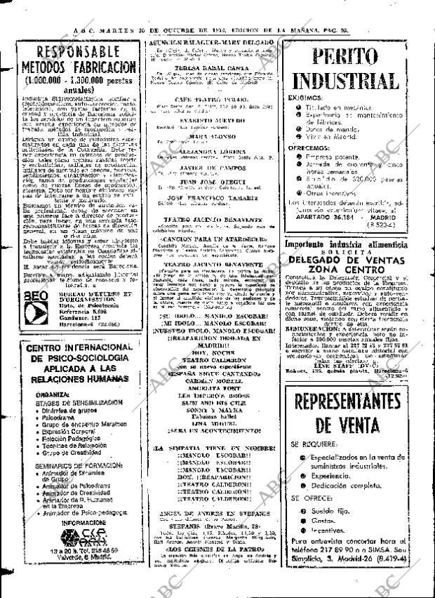 ABC MADRID 30-10-1973 página 92