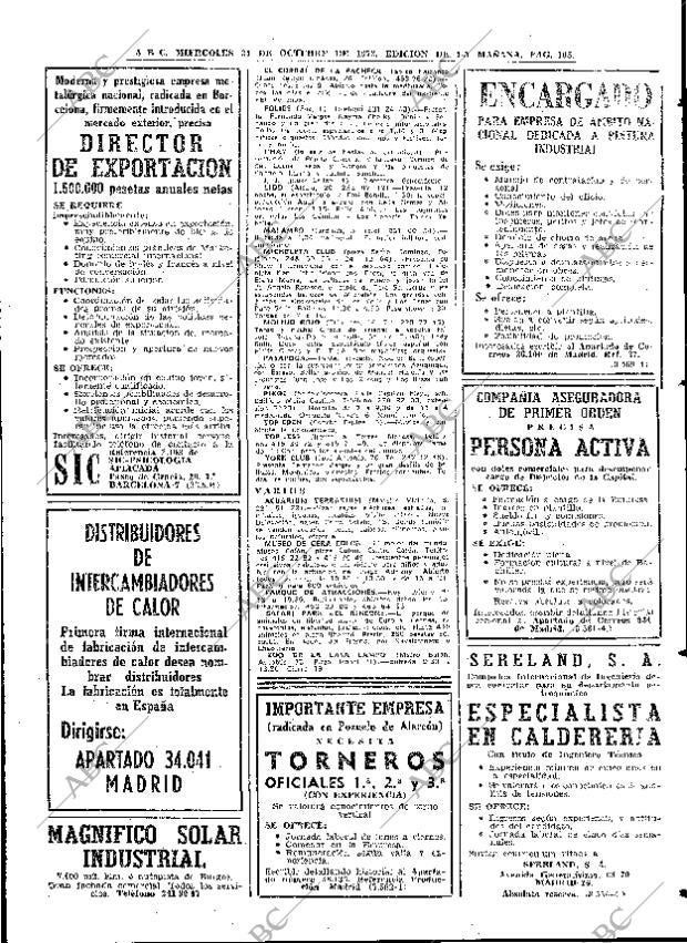ABC MADRID 31-10-1973 página 105