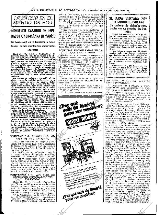 ABC MADRID 31-10-1973 página 43