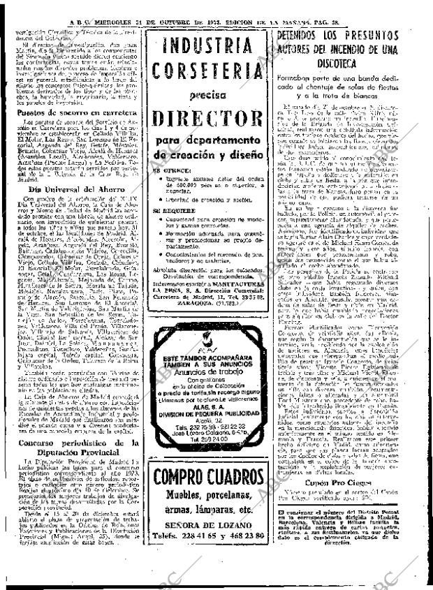 ABC MADRID 31-10-1973 página 58