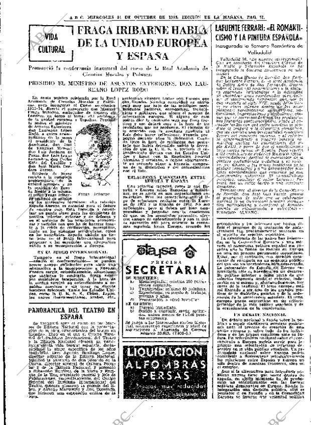 ABC MADRID 31-10-1973 página 61