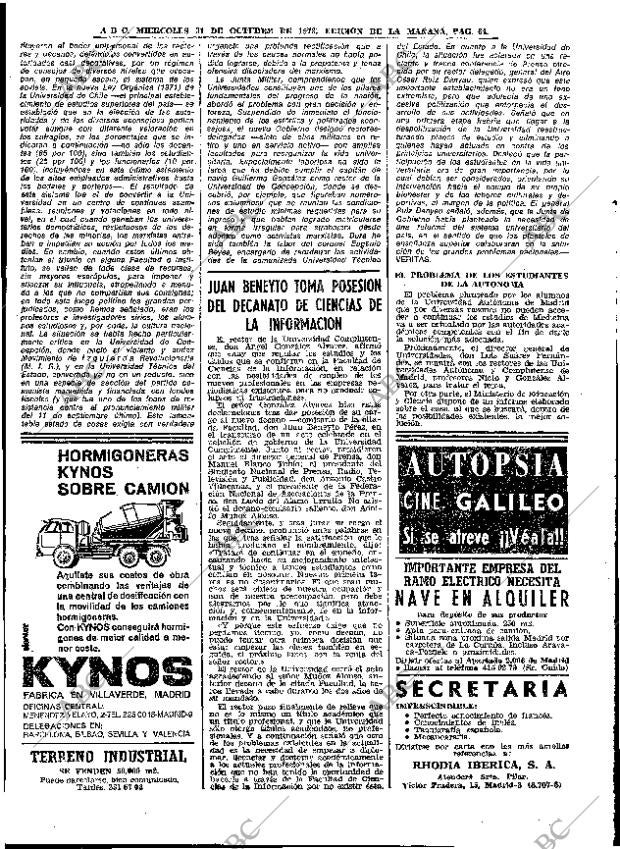 ABC MADRID 31-10-1973 página 64