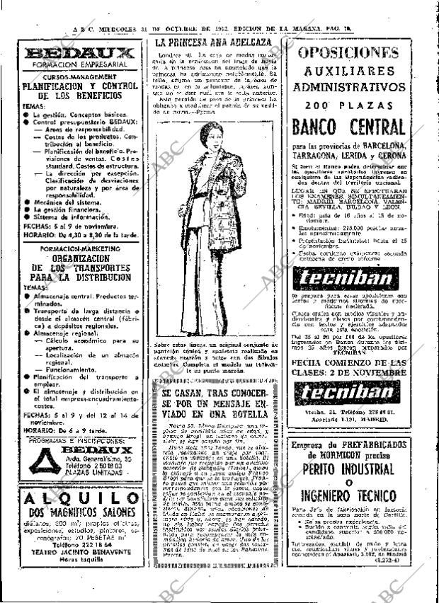 ABC MADRID 31-10-1973 página 70